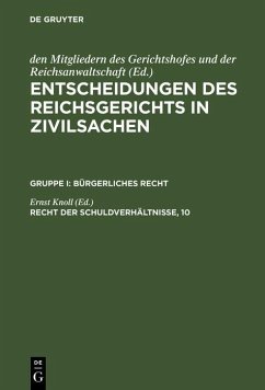 Recht der Schuldverhältnisse, 10 (eBook, PDF)