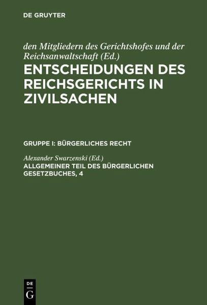 Allgemeiner Teil des Bürgerlichen Gesetzbuches, 4 (eBook, PDF) Allgemeiner Teil des Bürgerlichen Gesetzbuches, 4 (eBook, PDF)