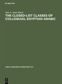The Closed-List Classes of Colloquial Egyptian Arabic (eBook, PDF)