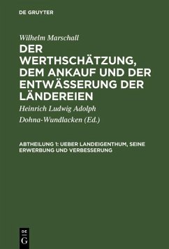 Ueber Landeigenthum, seine Erwerbung und Verbesserung (eBook, PDF) - Marshall, Wilhelm