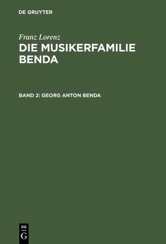 Georg Anton Benda (eBook, PDF) - Lorenz, Franz