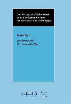 Cover Der Wissenschaftliche Beirat beim Bundesministerium für Wirtschaft - Gutachten (eBook, PDF)
