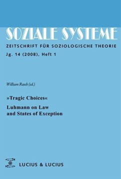 »Tragic Choices«. Luhmann on Law and States of Exception (eBook, PDF)