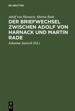 Cover Der Briefwechsel zwischen Adolf von Harnack und Martin Rade (eBook, PDF)