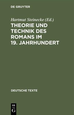 Cover Theorie und Technik des Romans im 19. Jahrhundert (eBook, PDF)