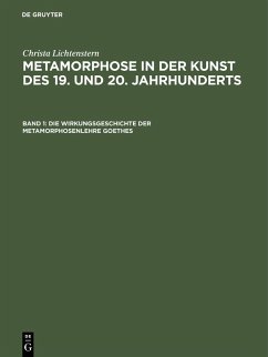Cover Die Wirkungsgeschichte der Metamorphosenlehre Goethes (eBook, PDF)