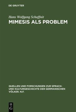 Mimesis als Problem (eBook, PDF) - Schaffnit, Hans Wolfgang