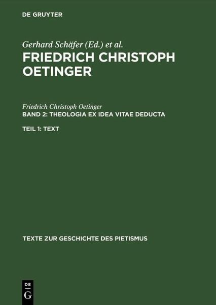 Theologia ex idea vitae deducta (eBook, PDF)
