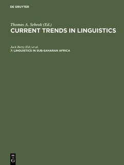 Cover Linguistics in Sub-Saharan Africa (eBook, PDF)