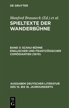 Schau-Bühne englischer und frantzösischer Comödianten (1670) (eBook, PDF)