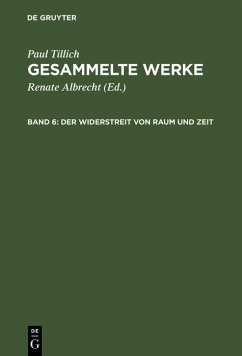 Der Widerstreit von Raum und Zeit (eBook, PDF) - Tillich, Paul