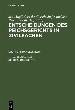 Cover Schiffahrtsrecht, 1 (eBook, PDF)