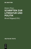 Schriften zur Literatur und Politik (eBook, PDF)