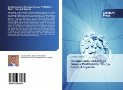 Determinants of Savings Groups Profitability: Study- Kenya & Uganda - Witbooi, Charles