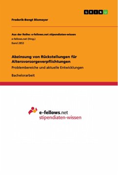 Abzinsung von Rückstellungen für Altersvorsorgeverpflichtungen - Blomeyer, Frederik-Bengt