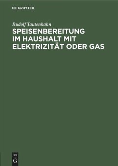 Cover Speisenbereitung im Haushalt mit Elektrizität oder Gas