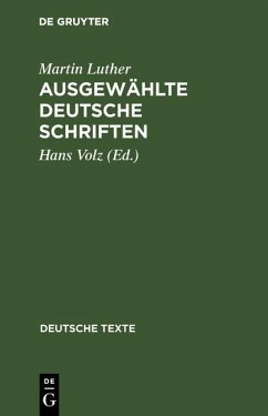 Ausgewählte deutsche Schriften (eBook, PDF) - Luther, Martin