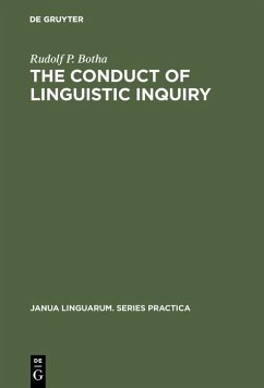 Cover The Conduct of Linguistic Inquiry (eBook, PDF)