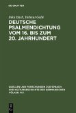 Deutsche Psalmendichtung vom 16. bis zum 20. Jahrhundert (eBook, PDF)