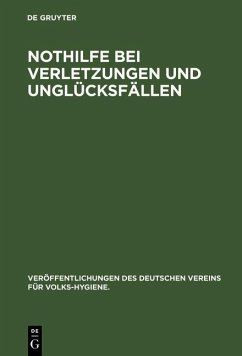 Cover Nothilfe bei Verletzungen und Unglücksfällen (eBook, PDF)