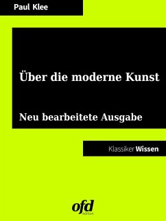 Über die moderne Kunst (eBook, ePUB) - Klee, Paul