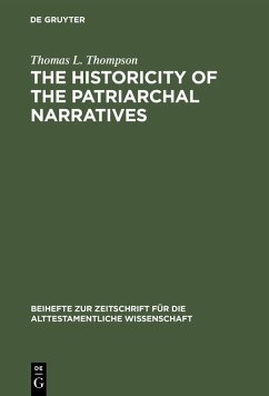Cover The Historicity of the Patriarchal Narratives (eBook, PDF)