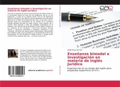 Enseñanza bimodal e Investigación en materia de Inglés Jurídico - Perez del Viso, Adela