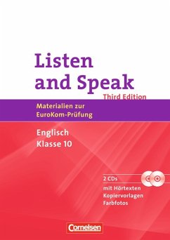 Cover Listen and Speak: Third Edition - Englisch für die 10 Klasse - Materialien zur EuroKom-Prüfung [inkl. 2 CDs]