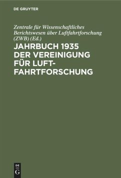 Jahrbuch 1935 der Vereinigung für Luftfahrtforschung