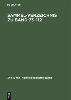 Cover Sammel-Verzeichnis zu Band 73-112