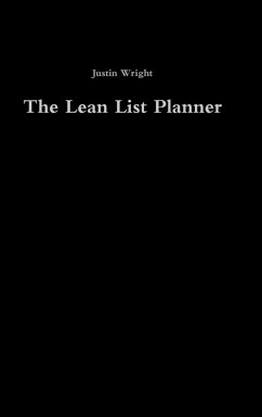 The Lean List Planner - Wright, Justin