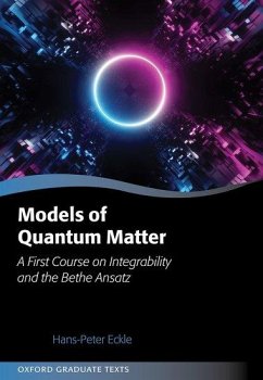 Models of Quantum Matter - Eckle, Hans-Peter