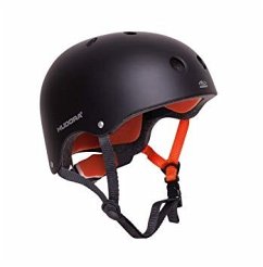 HUDORA 84103 - Skaterhelm, Skateboard-Helm, Scooter-Helm, Fahrrad-Helm, Gr. 51-55, anthrazit