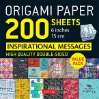 Origami Paper 200 Sheets Inspirational Messages 6 (15 CM)