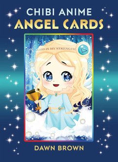 Chibi Anime Angel Cards - Brown, Dawn