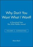 Why Don't You Want What I Want?: A Download from the 2004 Pfeiffer Annual (Volume 2, Consulting)