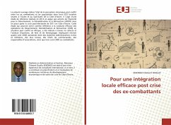 Pour une intégration locale efficace post crise des ex-combattants - Clément OUOLLO, SEKONGO