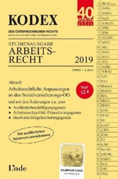 KODEX Arbeitsrecht 2019 - Stech, Edda;Ercher-Lederer, Gerda