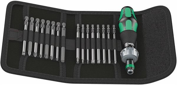 Wera Kraftform Kompakt 60 RA Falttasche mit 89 mm langen Bits Wera Kraftform Kompakt 60 RA Falttasche mit 89 mm langen Bits