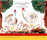 Hähnchen und Hühnchen im Nusswald