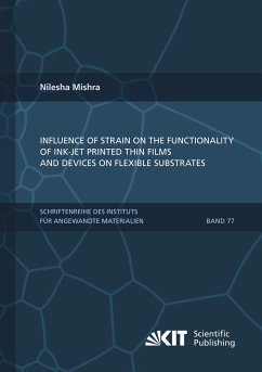 Influence of strain on the functionality of ink-jet printed thin films and devices on flexible substrates