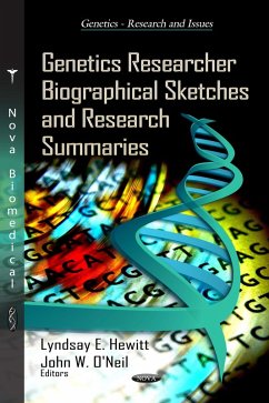 Cover Genetics Researcher Biographical Sketches and Research Summaries (eBook, PDF)