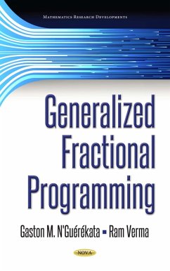 Generalized Fractional Programming (eBook, PDF)