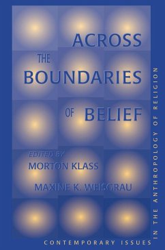 Across The Boundaries Of Belief (eBook, PDF) - Klass, Morton; Weisgrau, Maxine