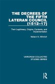 The Decrees of the Fifth Lateran Council (1512-17) (eBook, PDF)