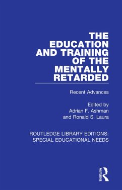 Cover The Education and Training of the Mentally Retarded (eBook, ePUB)