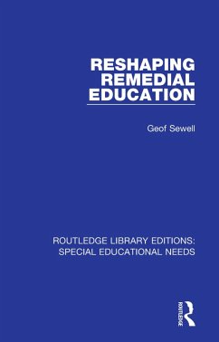 Reshaping Remedial Education (eBook, PDF) - Sewell, Geof