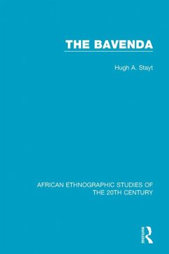 The Bavenda (eBook, PDF) - Stayt, Hugh A.