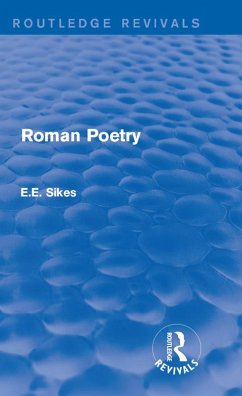 Roman Poetry (eBook, ePUB) - Sikes, E. E.