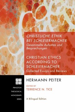 Christliche Ethik bei Schleiermacher - Christian Ethics according to Schleiermacher (eBook, ePUB)